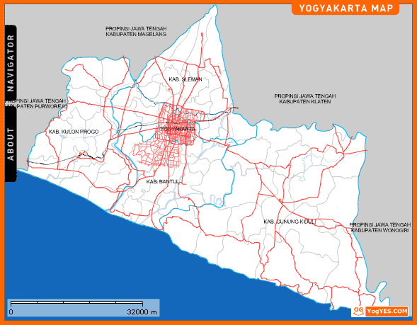 Map Yogyakarta